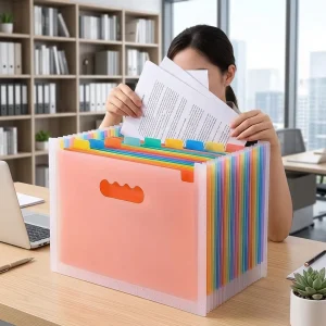 13/25-Slot Pocket Expanding File Folder