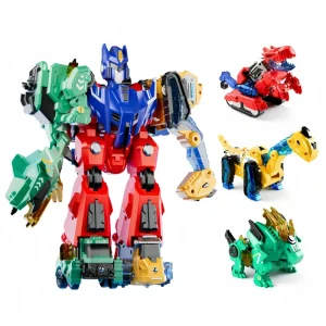 Hotfree Magnetic Dinosaur Transforming Robot Toys
