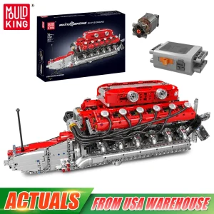 Mould King 10169 The Speed Car V12 Engine Building Block